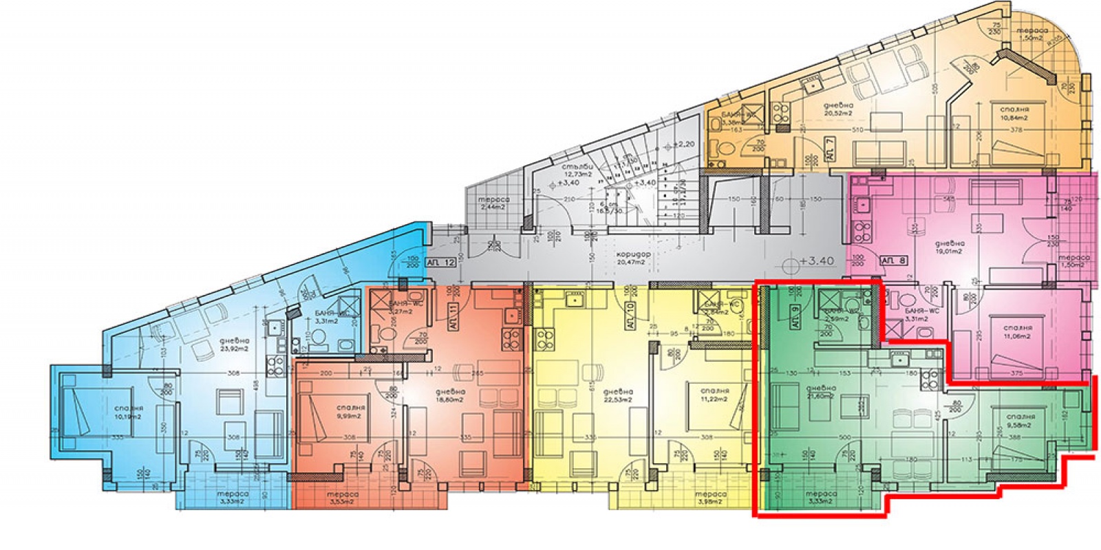 Банско,2 Bedrooms Bedrooms,1 BathroomBathrooms,Апартамент,4,1007